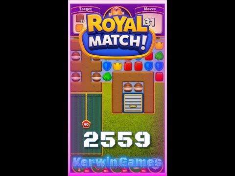 Royal Match Level 2559 - Super Hard Level - No Boosters Gameplay