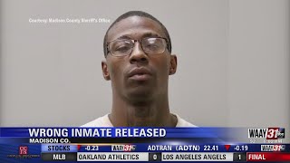 AUTHORITIES SEARCHING FOR INMATE 'PREMATURELY' RELEASED FROM MADISON COUNTY JAIL