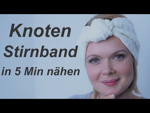Knoten Stirnband / Bandeau nähen in 5 Minuten - Nähanleitung - DIY