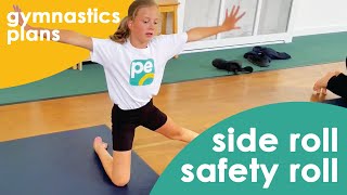 PE Planning Gymnastics Lessons | Side Roll, Safety Roll
