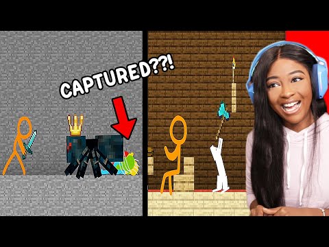 Forever Nenaa - THIS RABBIT IS SUS?! KING SPIDER TOOK EVERYONE!! | Animation vs Minecraft Shorts [12 -14] Reaction