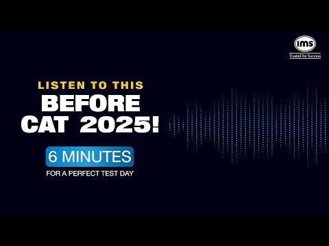Listen to this before getting into exam hall🎧10 Lessons Every CAT 2025 Aspirant Must Know