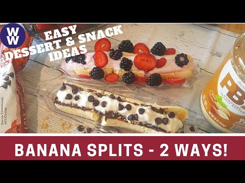 EASY SNACK/DESSERT IDEA 🍌BREAKFAST BANANA SPLIT 🍌DESSERT BANANA SPLIT - (WITHOUT ICE CREAM)