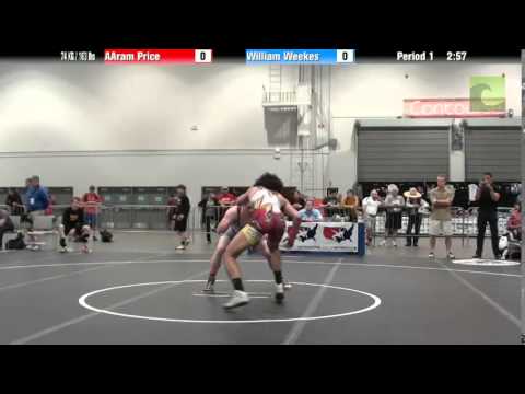 Men 74 KG / 163 lbs - AAram Price vs. William Weekes