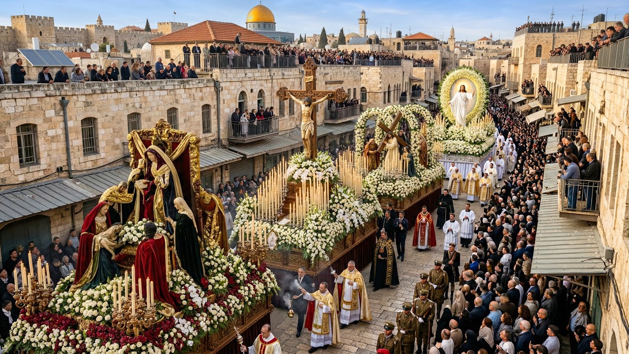 Jerusalem Easter 2026 ✝️ | 15 Stations of the Cross – Sacred Holy Week Journey