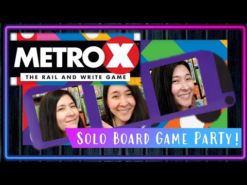 Metro X | Solo Board Game PaRTy!!! (Playthrough and Review/ Tutorial, yup!)