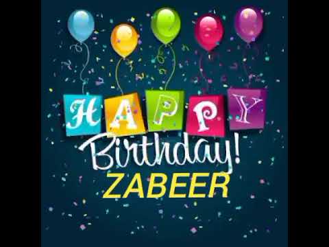 Zabeer Name Happy Birthday to you Video Song Shorts Happy Birthday Song With Names