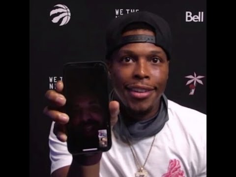 Drake FaceTimed Kyle Lowry during his interview.