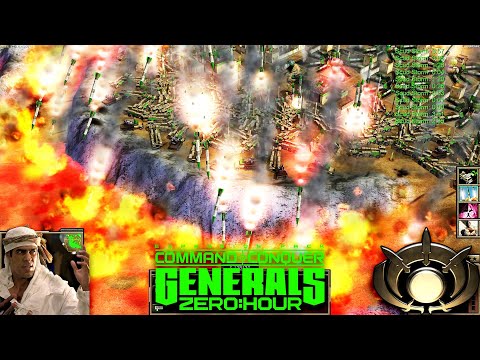 * Hell's Rockets * GLA Demolition | 1vs7 Laser Air Force Tank | Command & Conquer Generals Zero Hour
