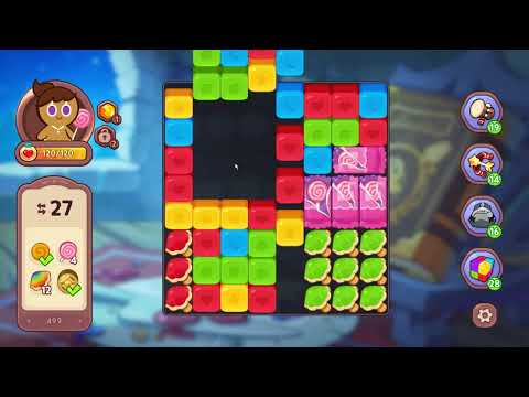 CookieRun: Witch's Castle Level 499 [Gameplay] | Cookie Run Witch Castle #match3 #cookie #run