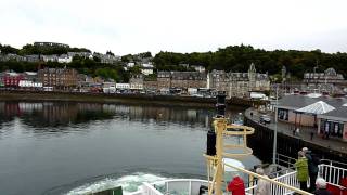 preview picture of video 'Leaving Oban onboard MV Isle of Mull HD'