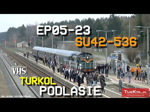 Historyczna kolej w stylu VHS: EP05-23 i SU42-536 TURKOL // Retro railway in VHS: EP05-23 & SU42-536