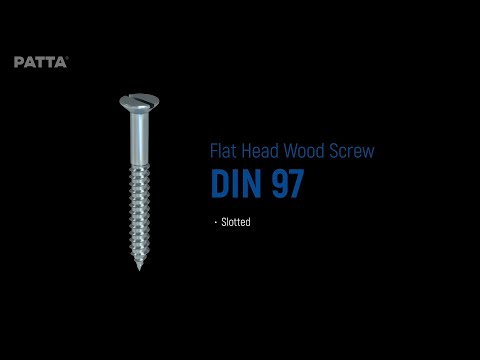 برغي خشب رأس مسطح DIN 97