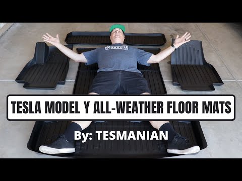 TESLA Model Y ALL WEATHER Floor Mats... Check em out!