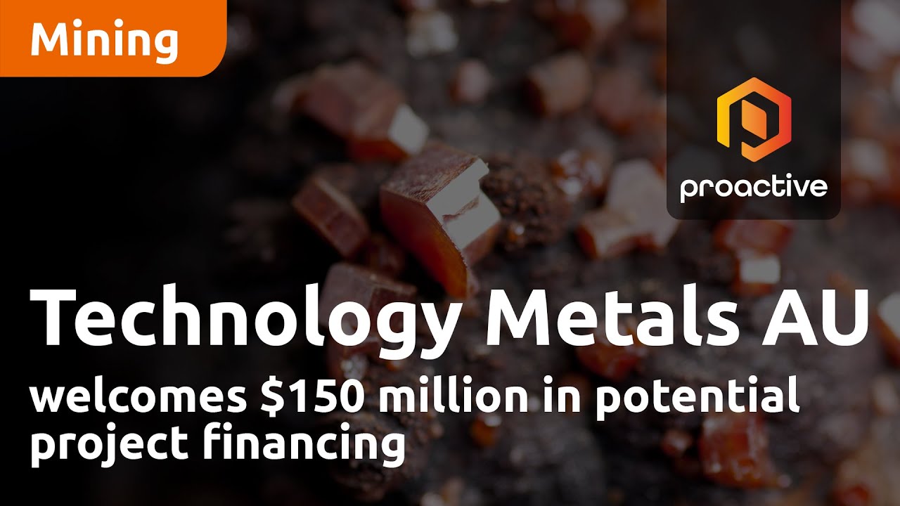Technology Metals Australia welcomes $150 million in potential project financing