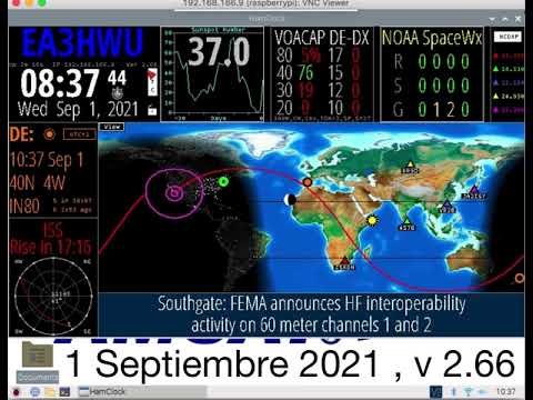 EA3HWU cómo funciona HamClock menús y configuración
