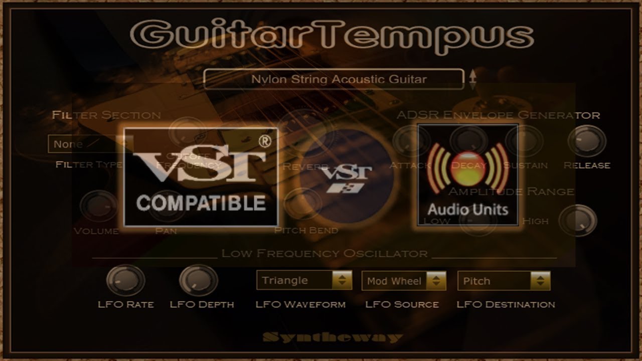 GuitarTempus Virtual Guitar by Syntheway Virtual Musical Instruments -  Guitar Plugin VST VST3 Audio Unit