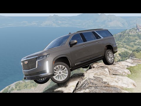Realistic Car Cliff Drops #1 - BeamNG Drive Crashes | ZERO BeamNG