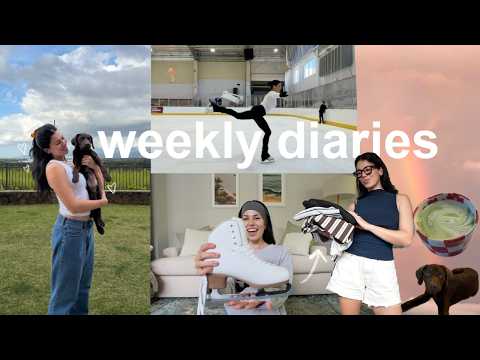 weekly vlog | early mornings, current favorites, aritzia haul, & ice skating!