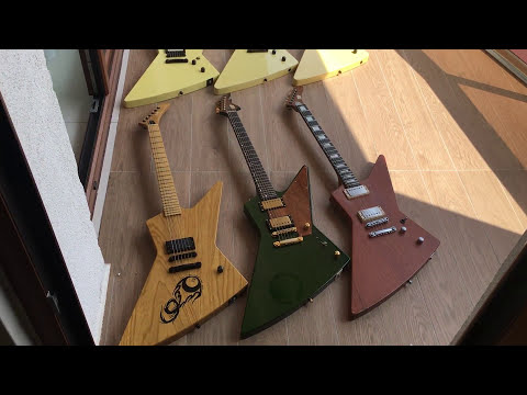 ESP Mx-250 Custom Order Block Inlays Explorer with EMG HET SET Mx250 image 26