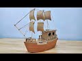 How To Make A Boat Models With Cardboard Sailboat Jhs Day To Day Craft
