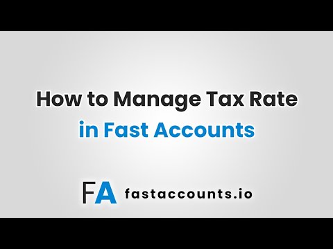 How to Manage Tax Rates