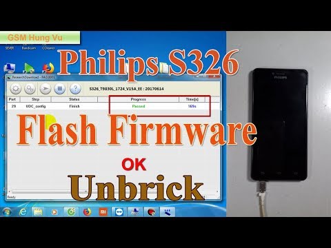 Flash Firmware/Unbrick Philips S326 by SPD upgrade tool R4.0.