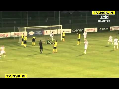 tv.nsk.pl 2013-10-25 Wigry Suwałki - Siarka Tarnobrzeg 2-0 (2-0) bramki relacja
