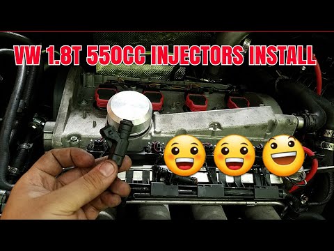 Vw 1.8t, jetta 1.8t ,gti 1.8t, audi 1.8t 550cc injectors install-upgrade
