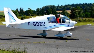 preview picture of video 'Robin DR400-120 F-GDEU takeoff at Millau-Larzac [LFCM]'