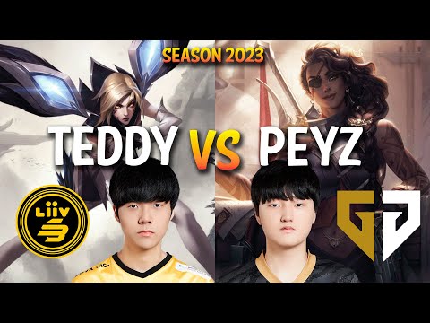 LSB Teddy vs GEN Peyz - Teddy KAI'SA vs Peyz SAMIRA ADC - Patch 13.13 KR Ranked