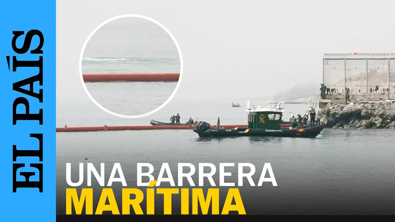 CRISIS MIGRANTES | Instalan una barrera de contención en el mar entre Ceuta y Marruecos