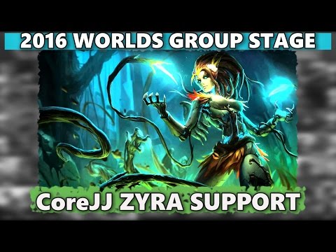 First Zyra pick at Worlds 2016 | CoreJJ Support SSG vs RNG