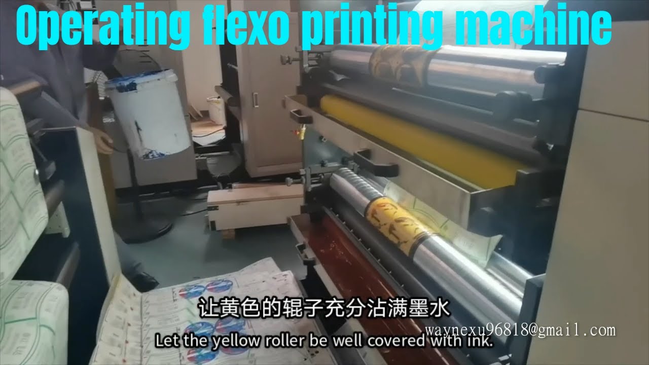 Operate and train flexo printing machine user running guide