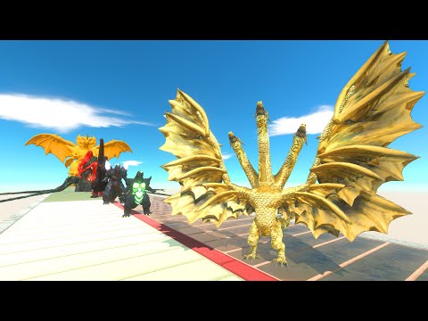 GHIDORAH DEATH RUN - Animal Revolt Battle Simulator
