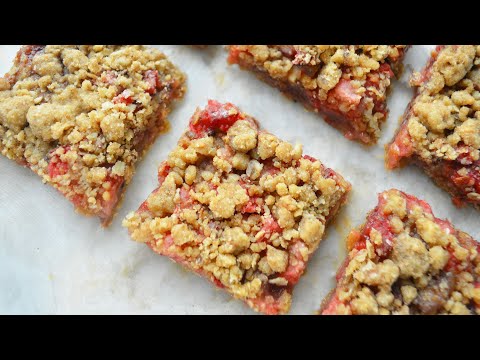 Strawberry Crumb Bars | Crumb Bars Recipe | Mamagician