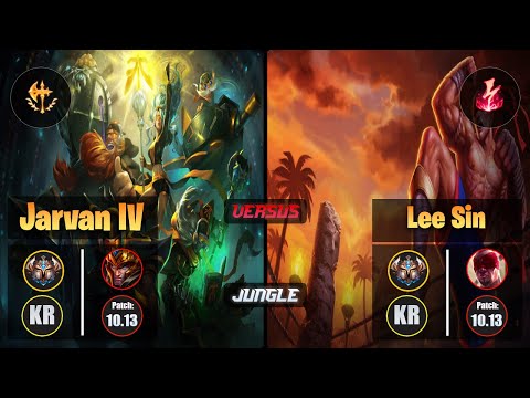 Challenger JARVAN IV [Conqueror] (Jungle) VS  LEE SIN - Challenger KR Patch 10.13