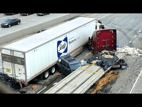 20 Dangerous Idiots TRUCK & EXCAVATOR Operation Fails | Biggest Truck Crossing Dangerous Mud Roads