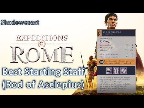 How to get the Best Starting Staff (Rod of Asclepius) in Expeditions: Rome!
