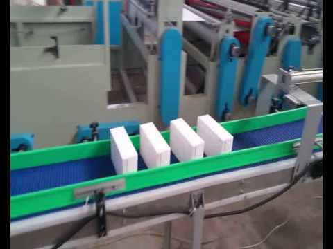 Full automatic facial tissue paper making machine production...