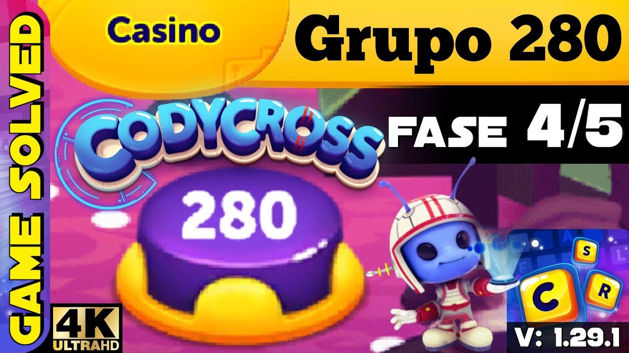 CodyCross - Crucigramas || Casino | Grupo 280 - Fase 4/5