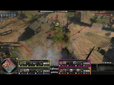 COH2 2v2 Steiners Counterattack (OH) & .OneTwo (OK) vs Anti Nato (SU) & MasterSteve117 (US)