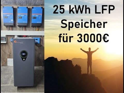 Purchased a 25 kWh LiFePo4 solar storage system for under €3000