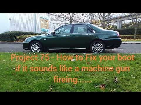 Project 75 #Ep 9 How to fix your boot if it sounds like a machine gun.....