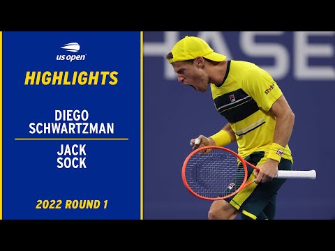 Diego Schwartzman vs. Jack Sock Highlights | 2022 US Open Round 1