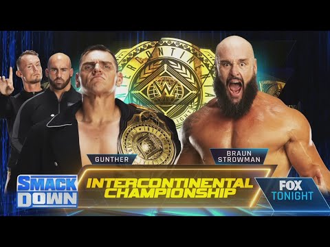 Gunther Vs Braun Strowman Campeonato Intercontinental - WWE Smackdown 13/01/2023 (En Español)