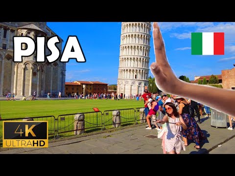 ⁴ᴷ⁶⁰ 🇮🇹 Pisa - Walking Tour - Beautiful Italy (July 2022) [4K]