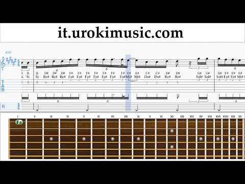 Corso di Chitarra Ozuna x Romeo Santos - El Farsante Remix Tablature Tab um-i276