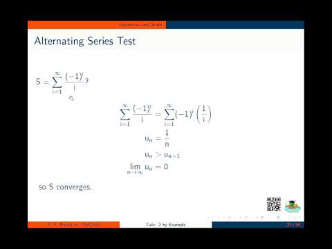 Calculus 2 by Example  Alternating Series