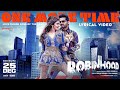 Robinhood One More Time Lyrical Nithiin Sreeleela Venky Kudumula GV Prakash Vidya Vox